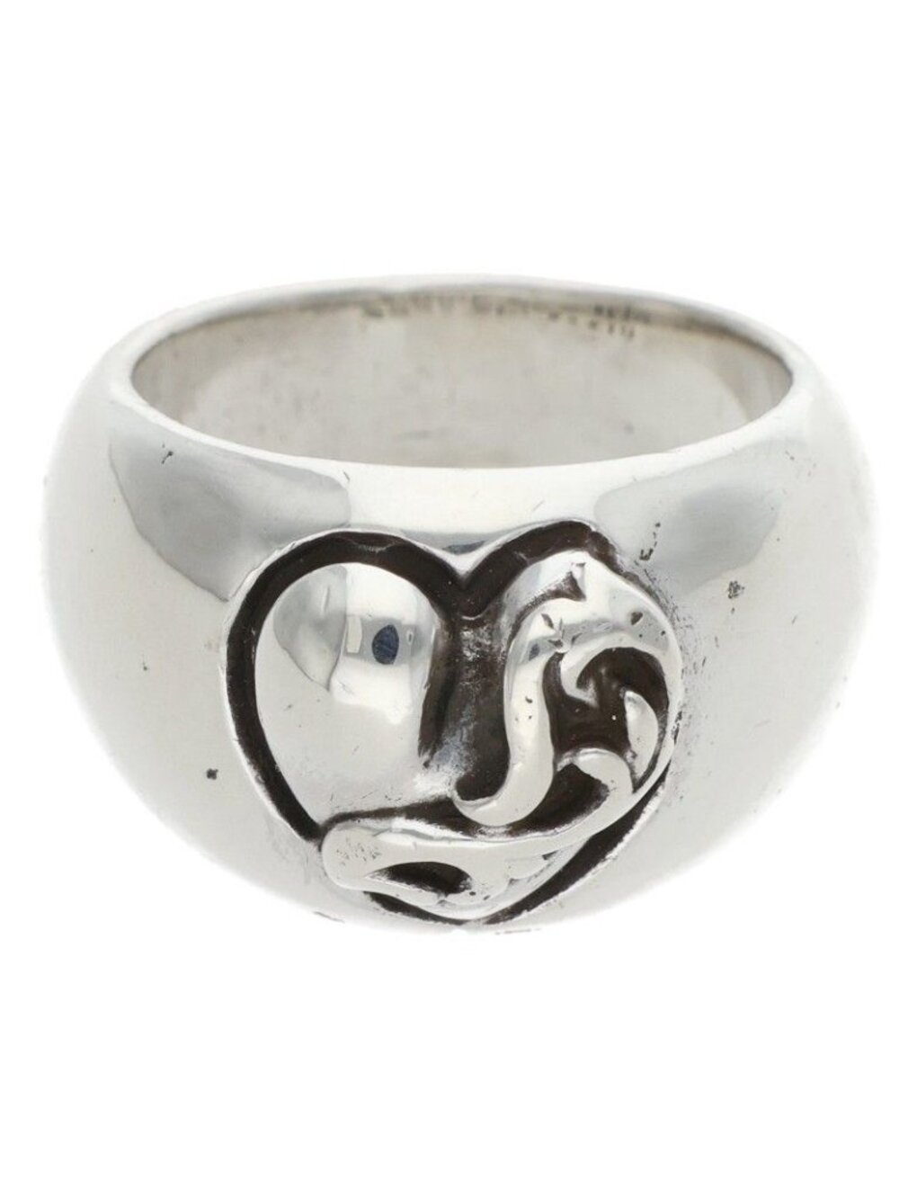 Chrome Heart in Band Silver Ring